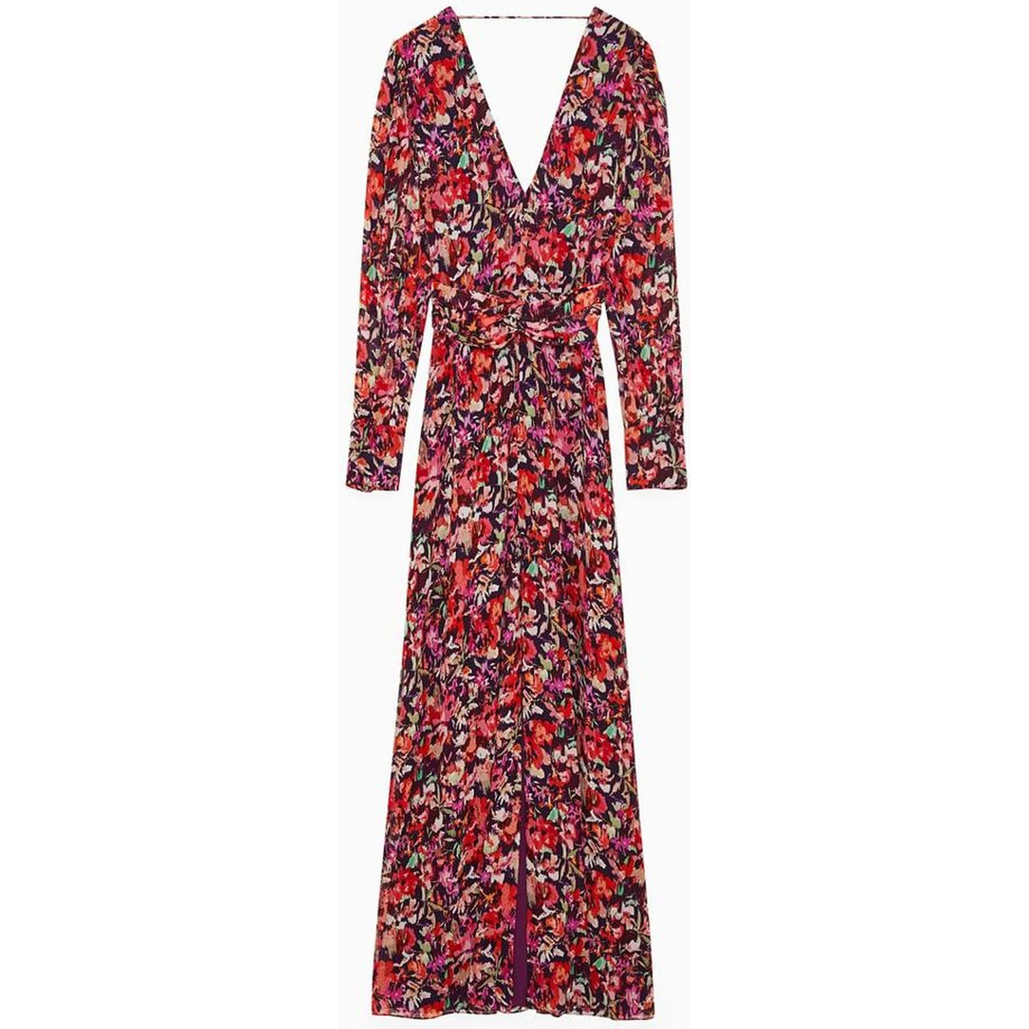 Red Viscose Casual Dress