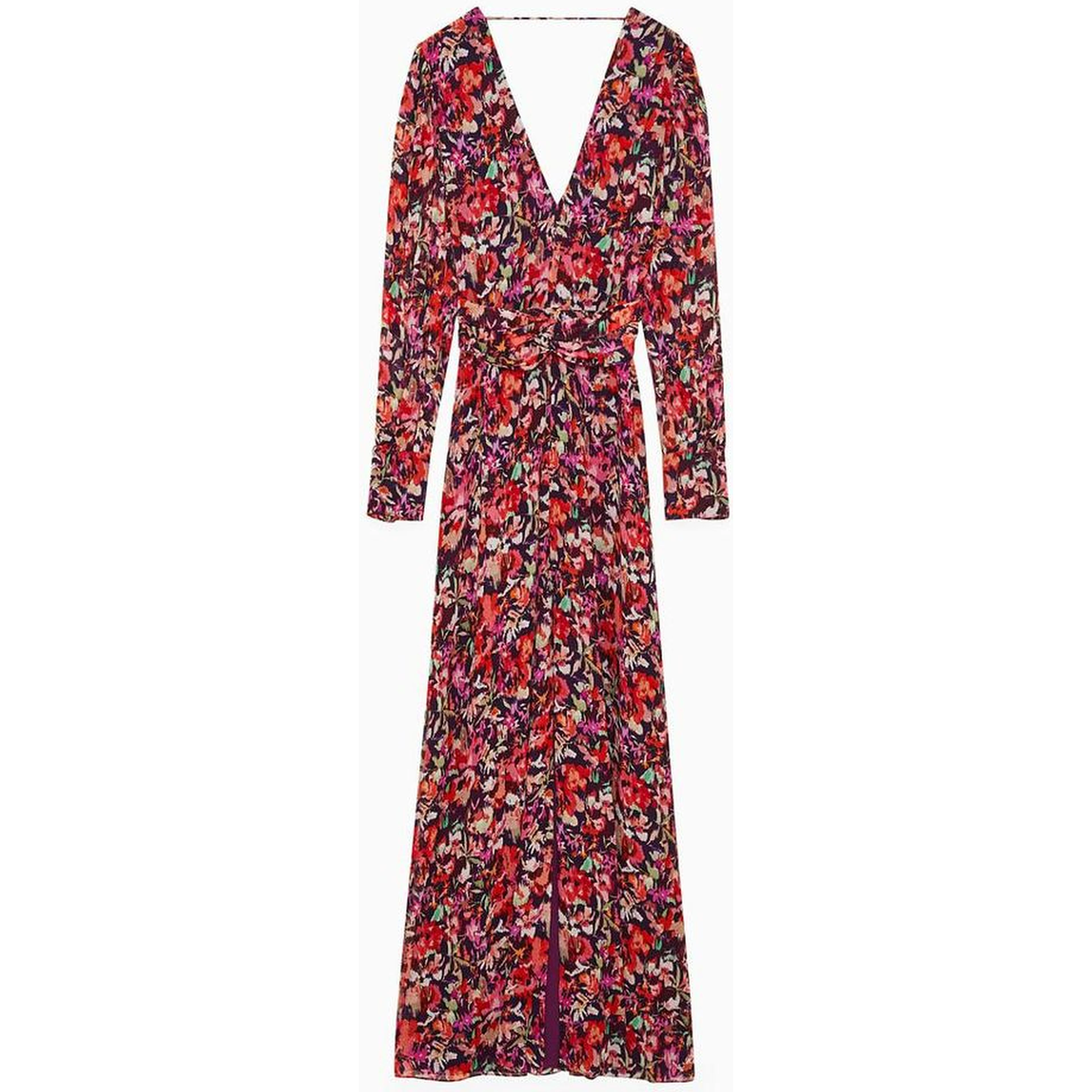 Red Viscose Casual Dress