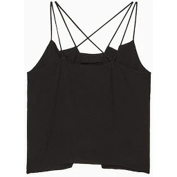 Black Viscose Tank Tops