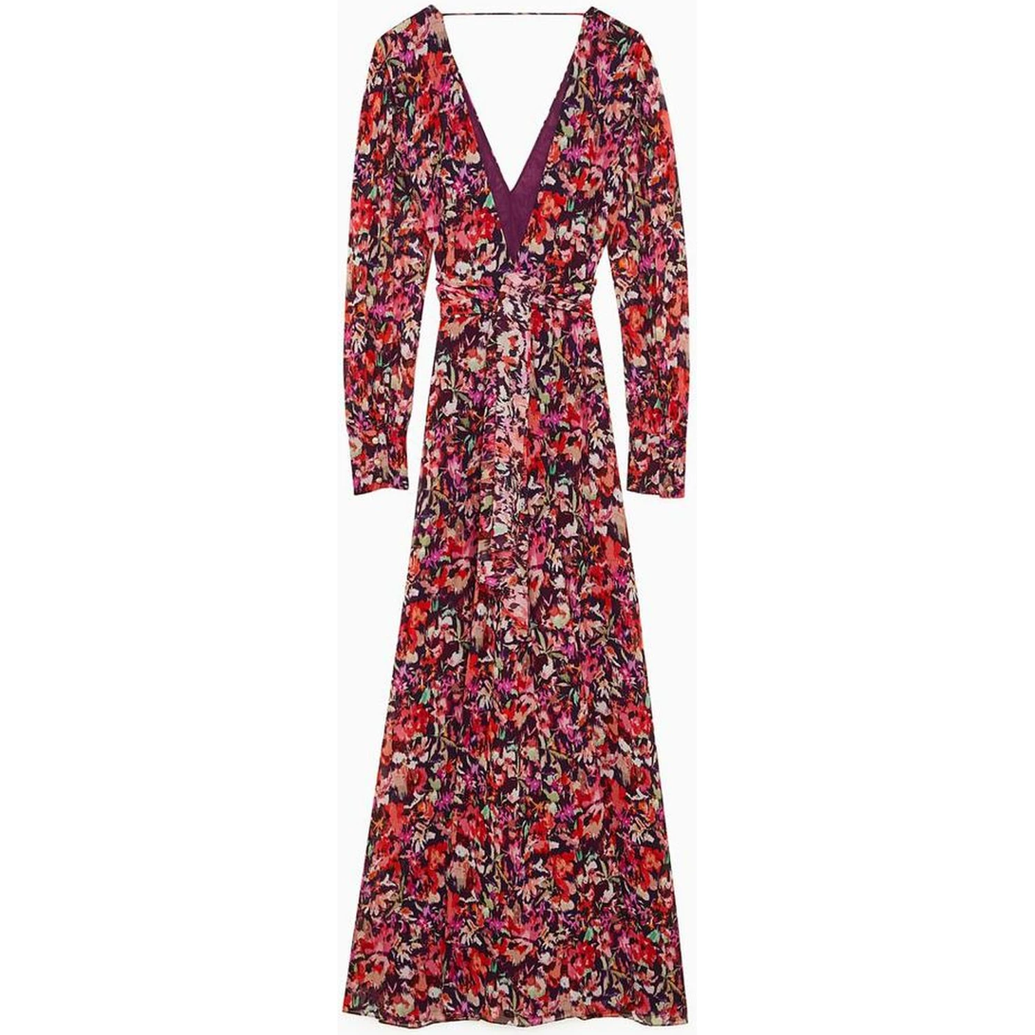Red Viscose Casual Dress