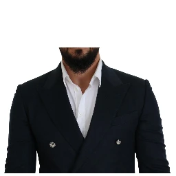 Blue Double Breasted Formal Coat Blazer