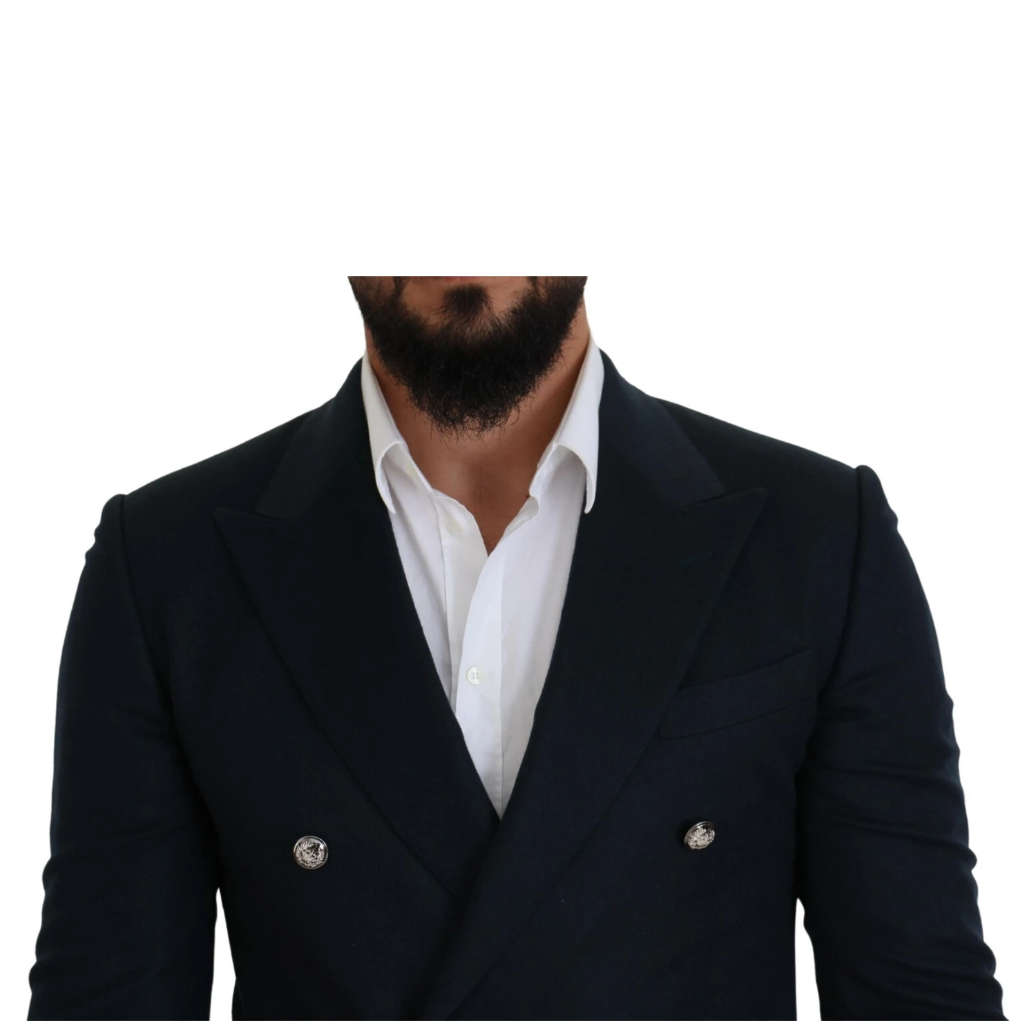 Blue Double Breasted Formal Coat Blazer
