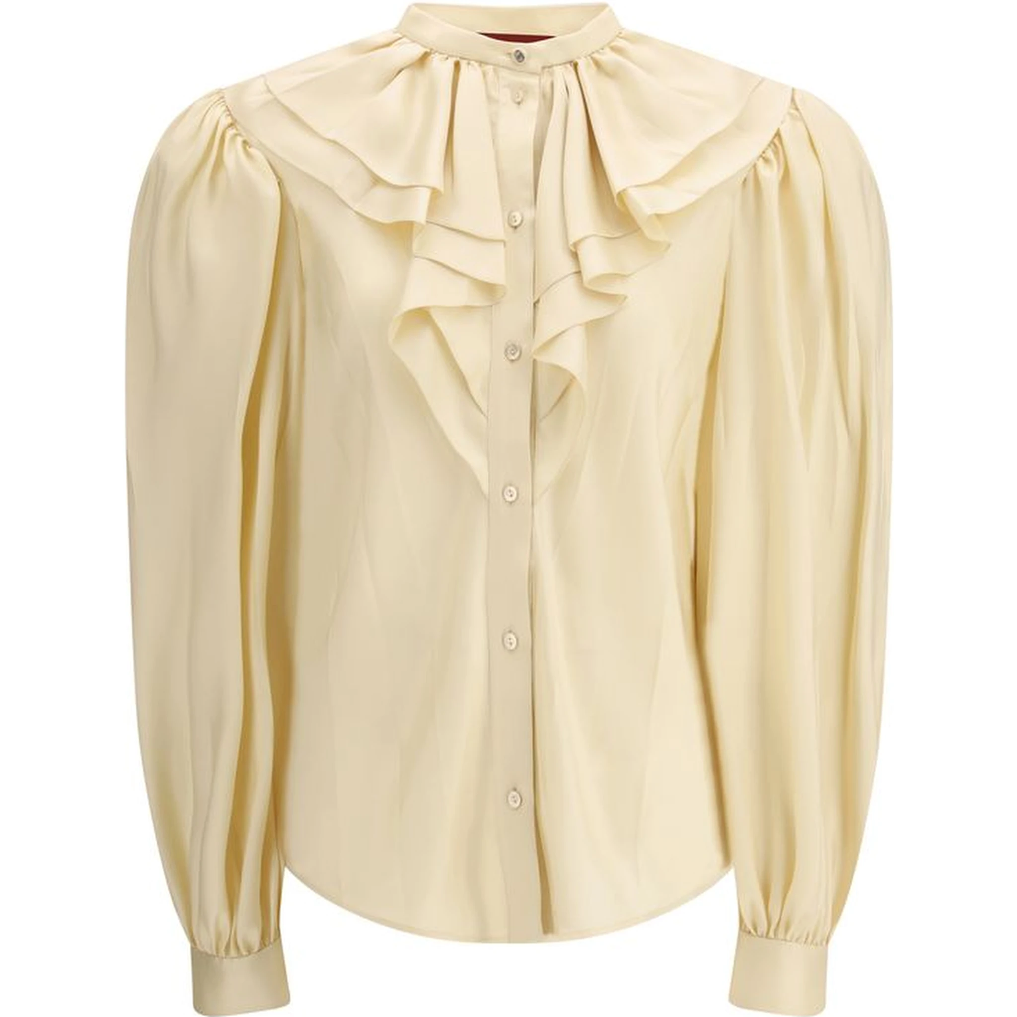Beige Silk Shirt