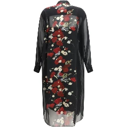 Black Silk Casual Dress