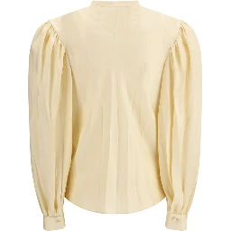 Beige Silk Shirt