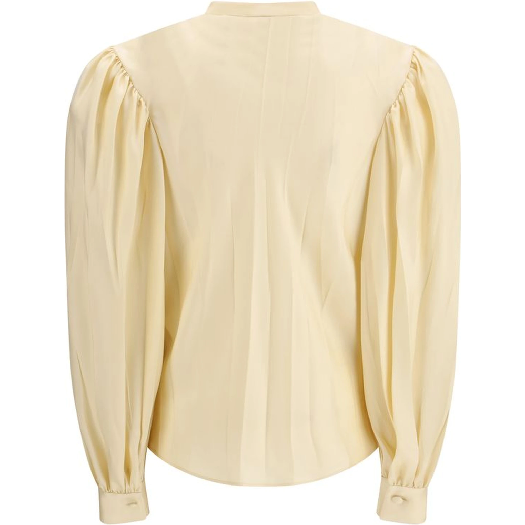 Beige Silk Shirt