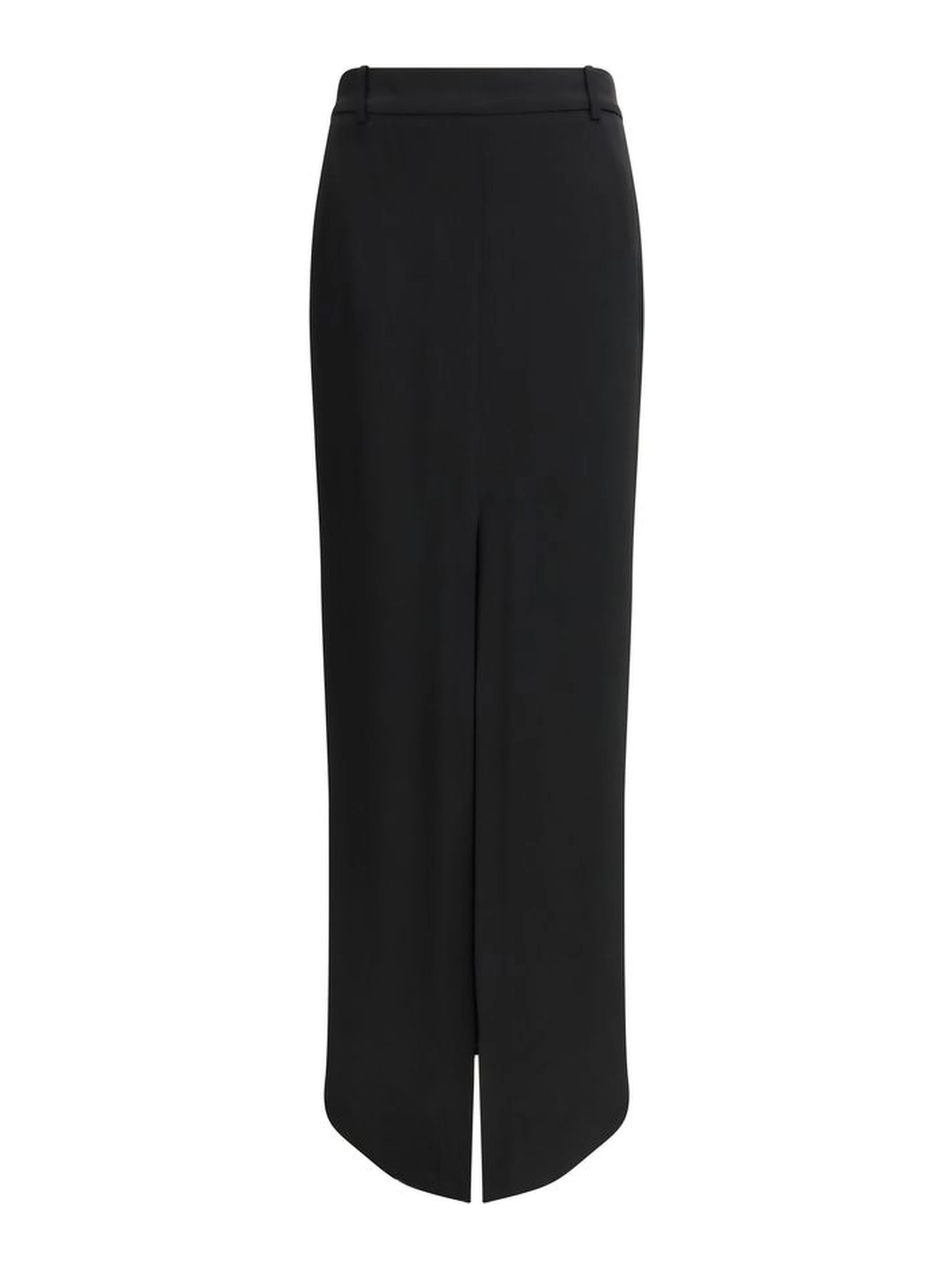 Black Acetate Long Skirt