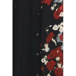 Black Silk Casual Dress