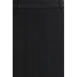 Black Acetate Long Skirt