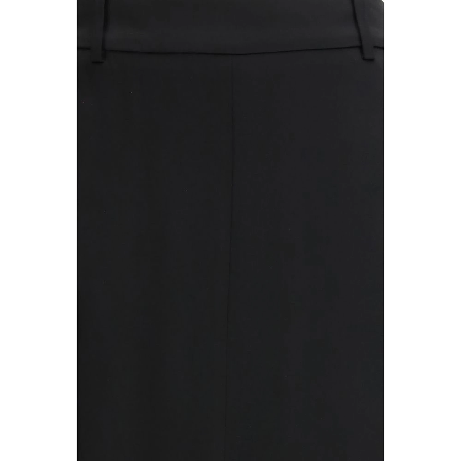 Black Acetate Long Skirt