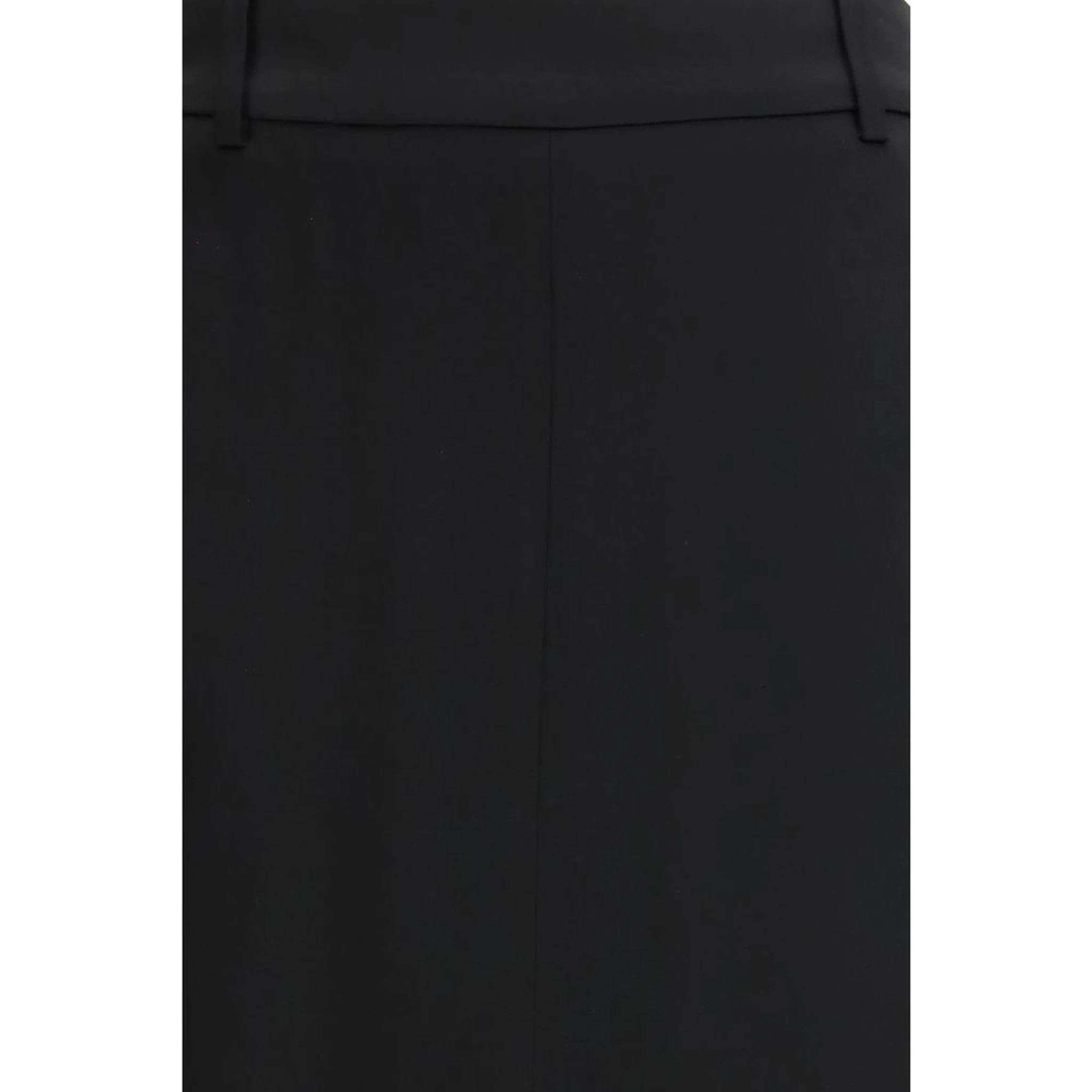 Black Acetate Long Skirt