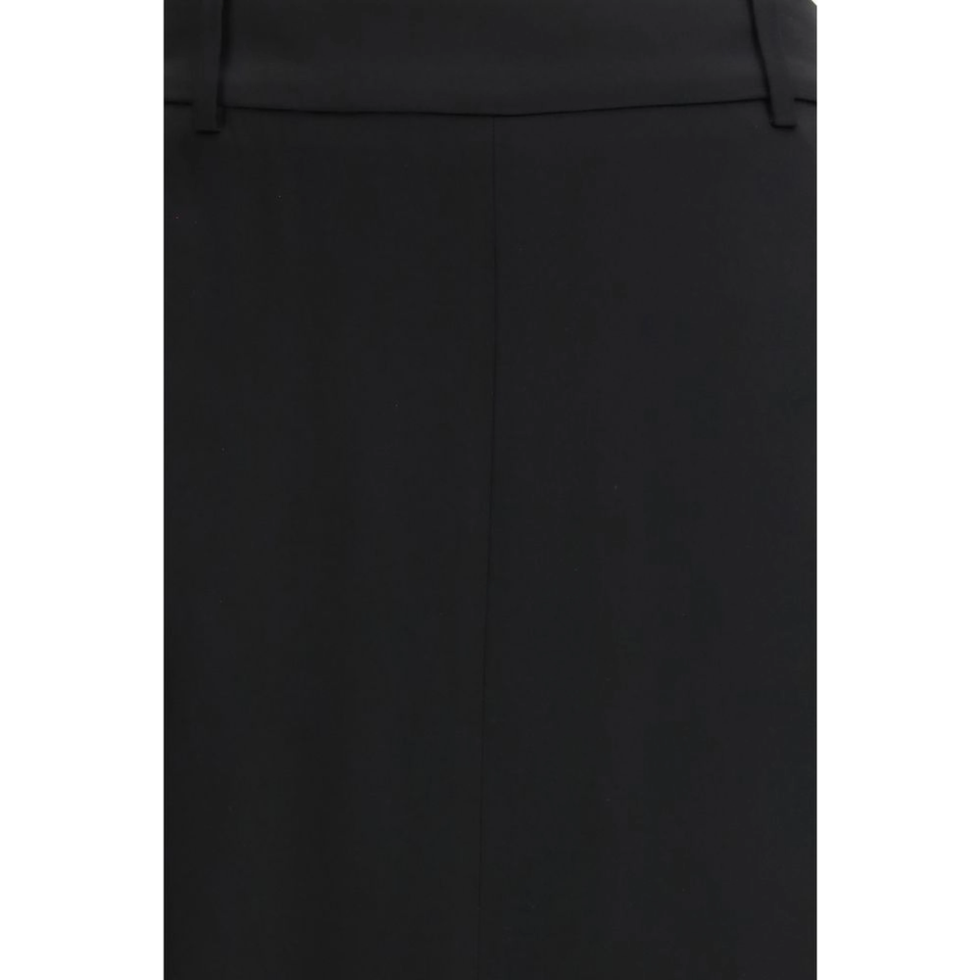 Black Acetate Long Skirt