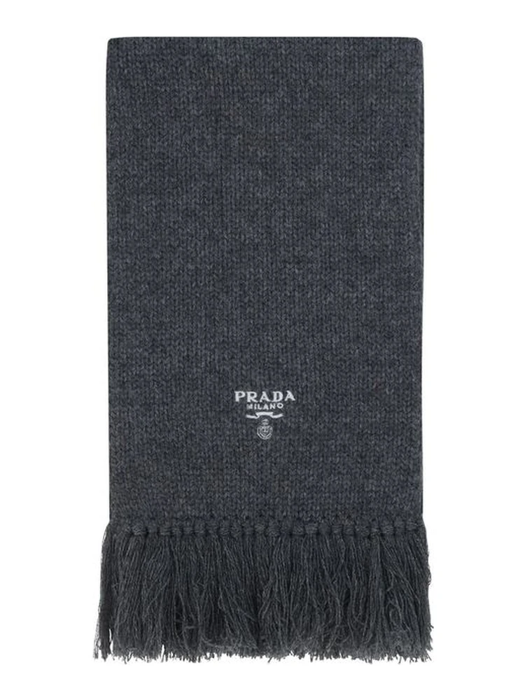 Gray Cashmere Scarf