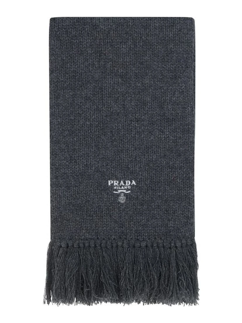 Gray Cashmere Scarf