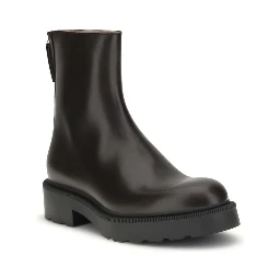 Brown Calf Leather Bos Taurus Ankle Boots