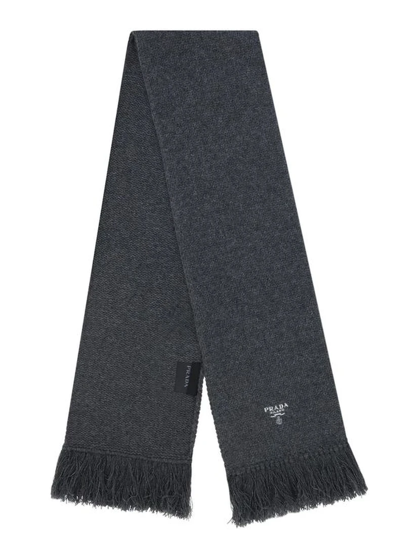 Gray Cashmere Scarf
