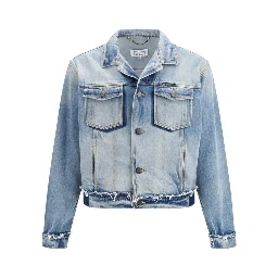 Blue Cotton Denim Jacket