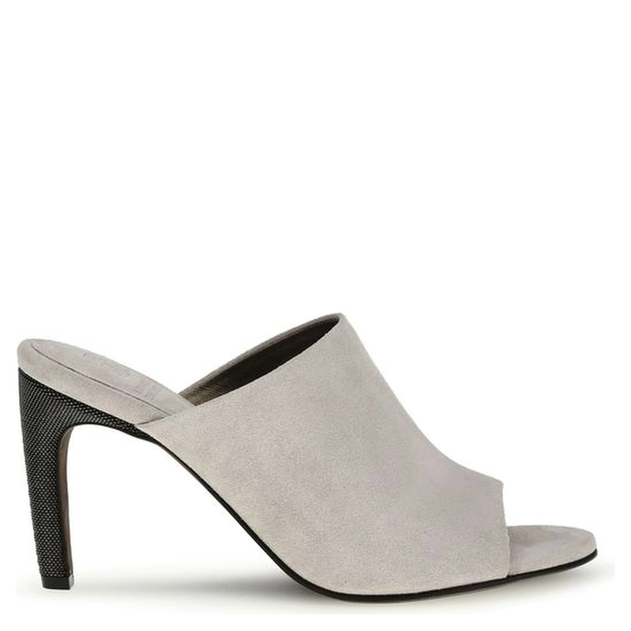 Gray Calf Leather Bos Taurus Mules
