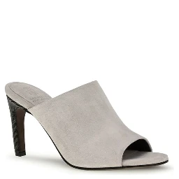 Gray Calf Leather Bos Taurus Mules