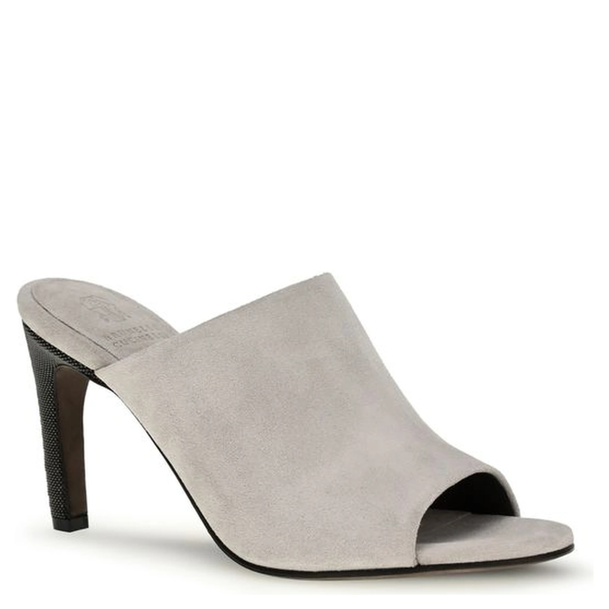 Gray Calf Leather Bos Taurus Mules