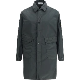 Gray Polyester Coat