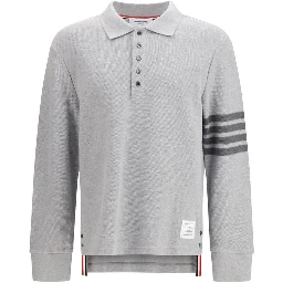 Gray Cotton Polo Shirt