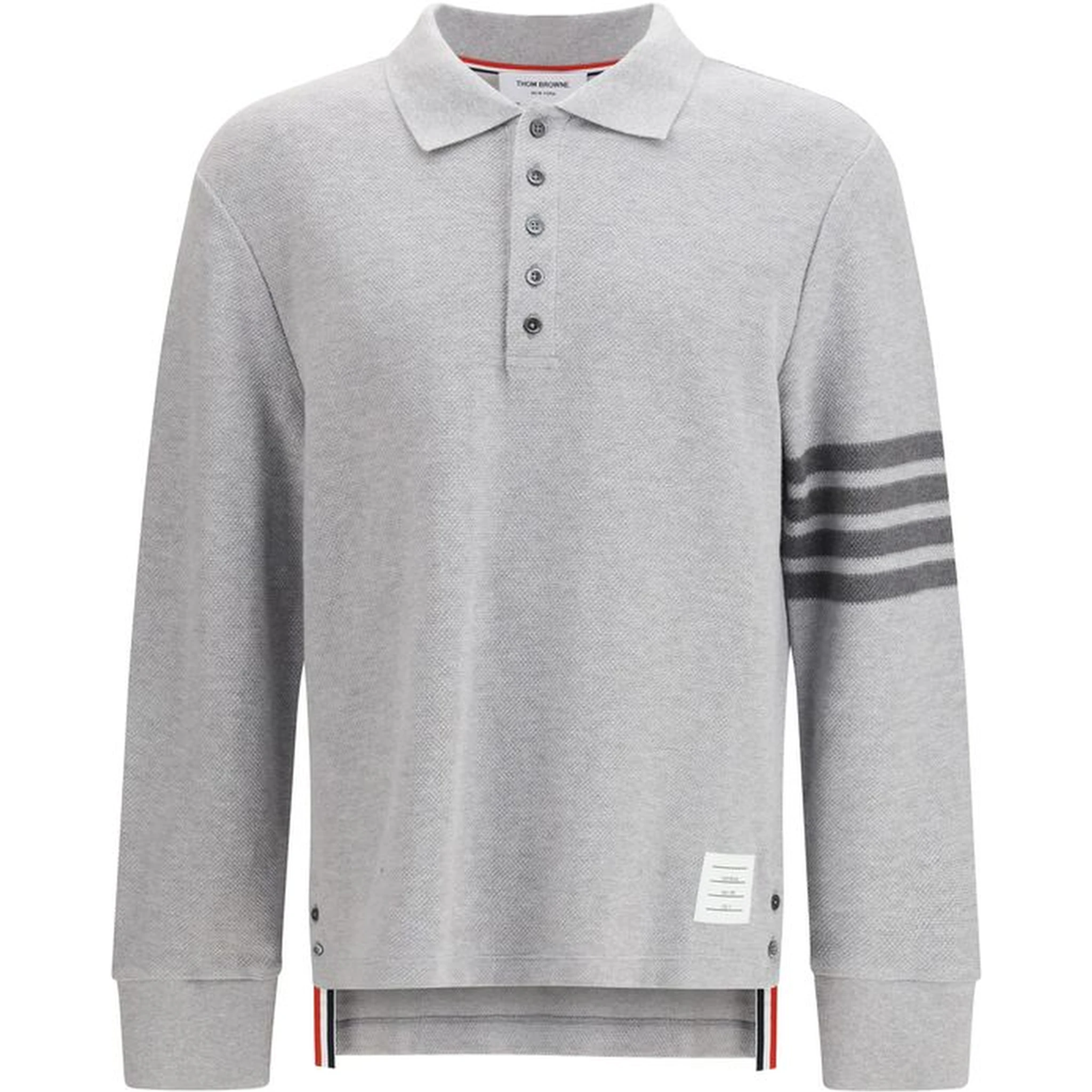 Gray Cotton Polo Shirt