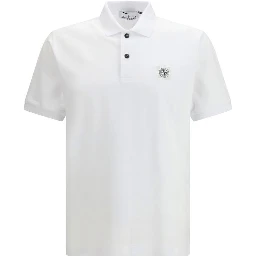 White Cotton Polo Shirt