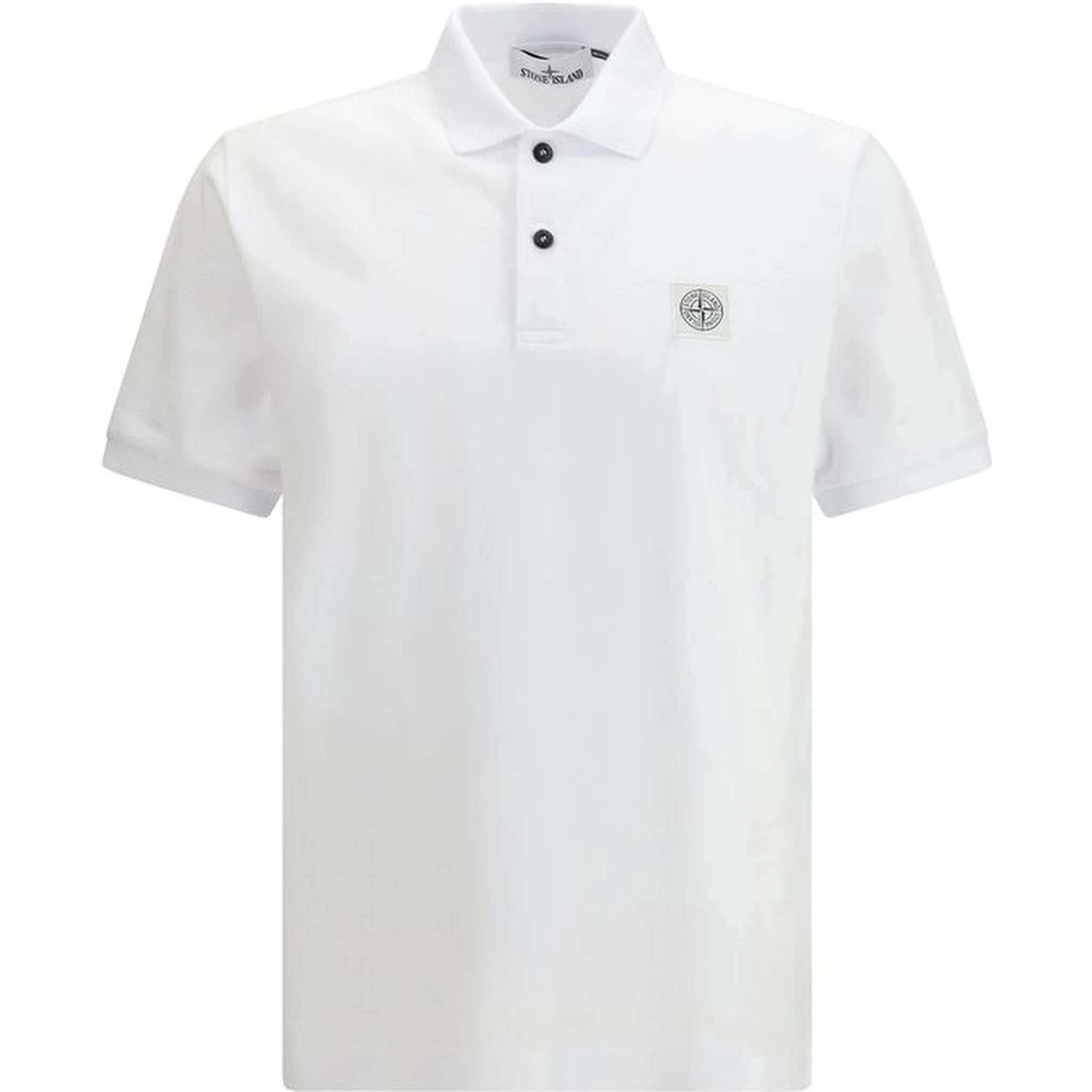 White Cotton Polo Shirt