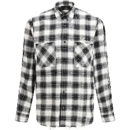 Black Cotton Pattern Shirt