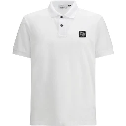 White Cotton Polo Shirt