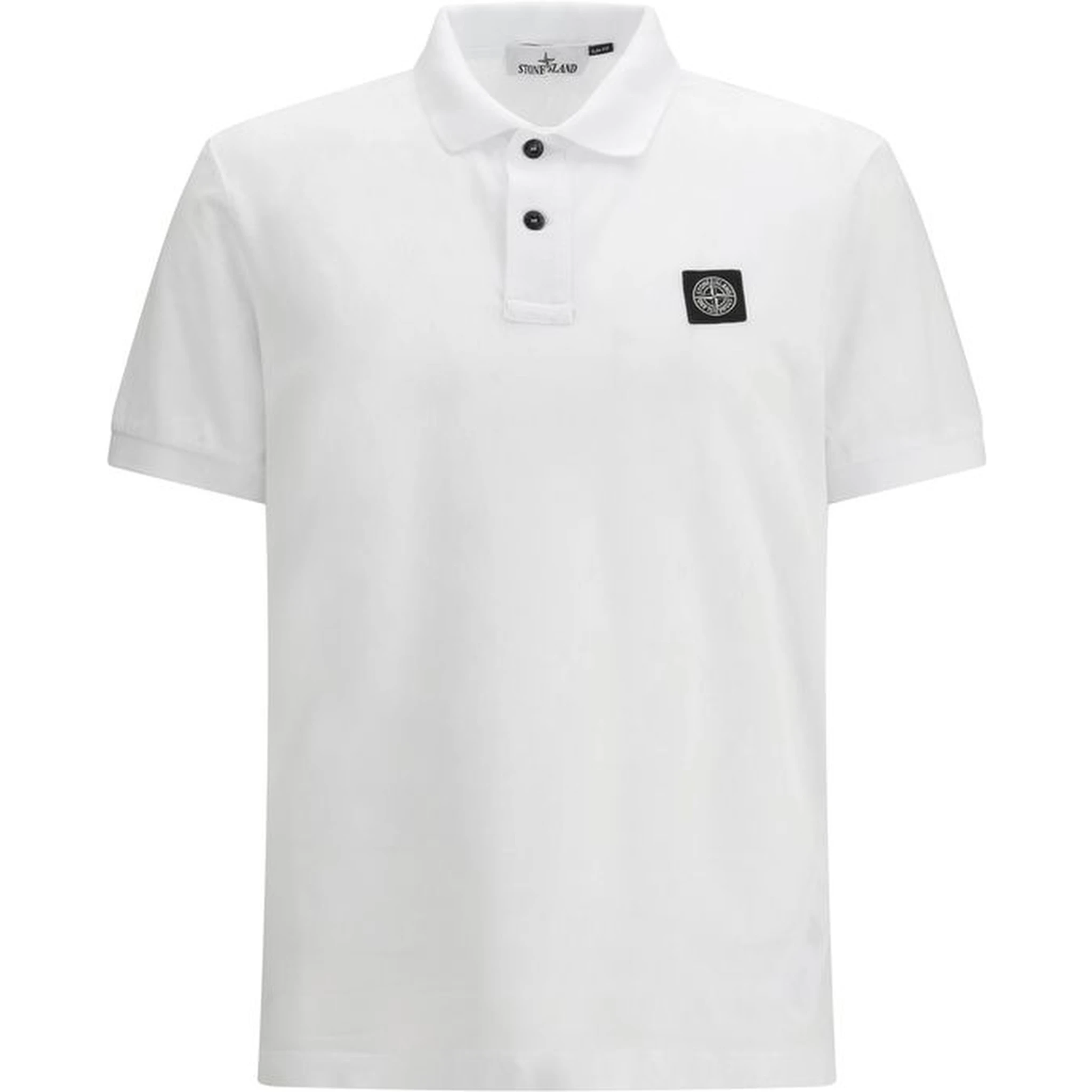White Cotton Polo Shirt