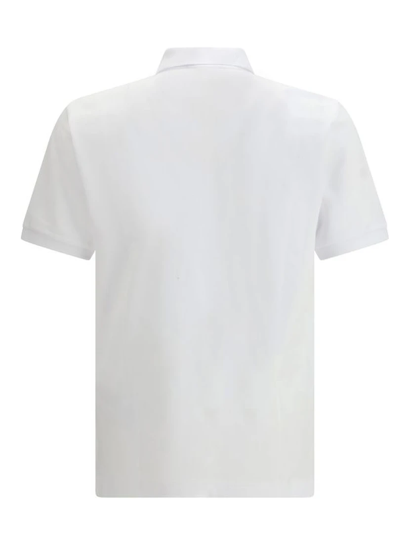 White Cotton Polo Shirt