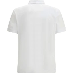 White Cotton Polo Shirt