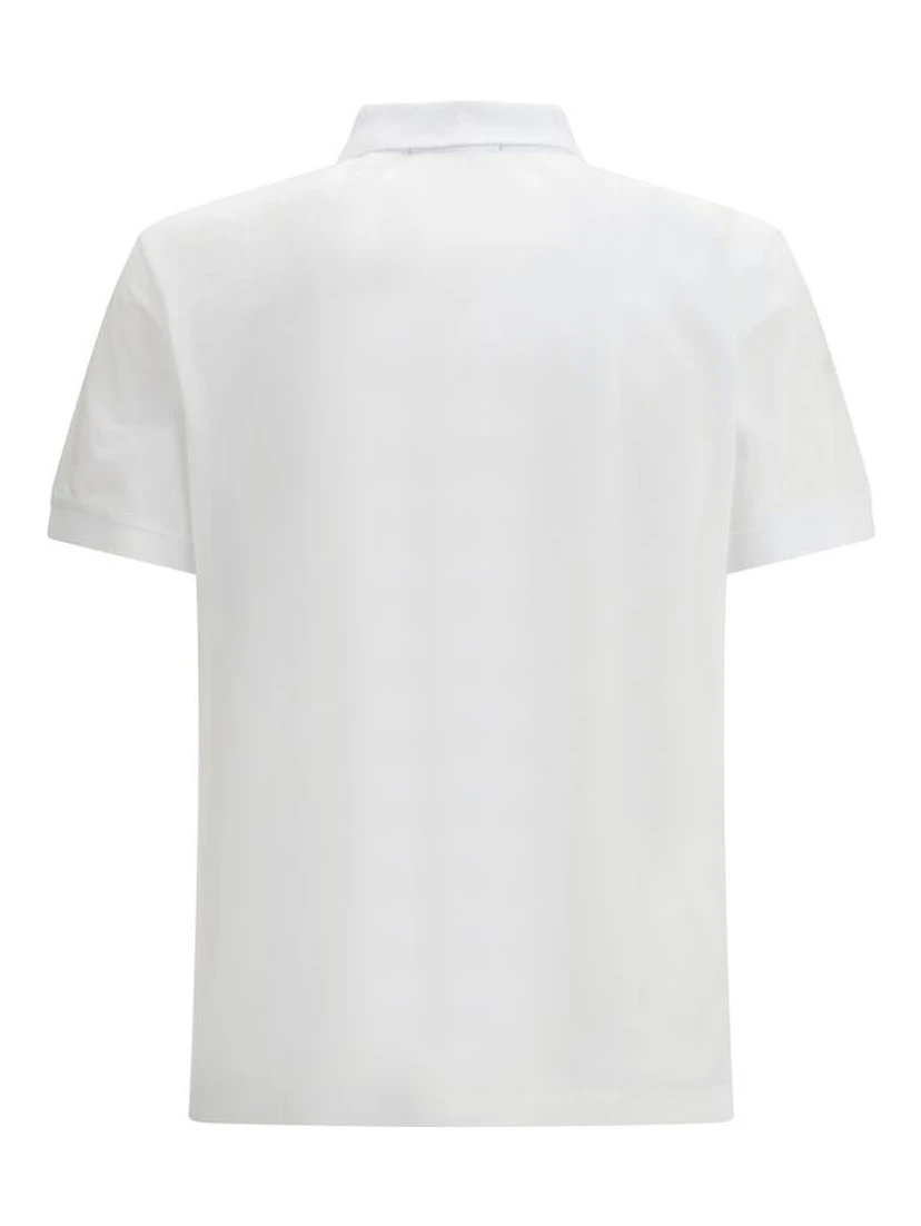White Cotton Polo Shirt
