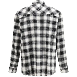 Black Cotton Pattern Shirt