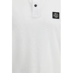 White Cotton Polo Shirt