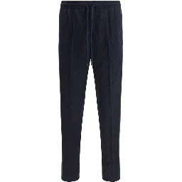 Blue Polyester Joggers (Workout Pants)