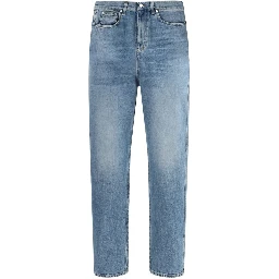 Light Blue Cotton Slim Fit Jeans