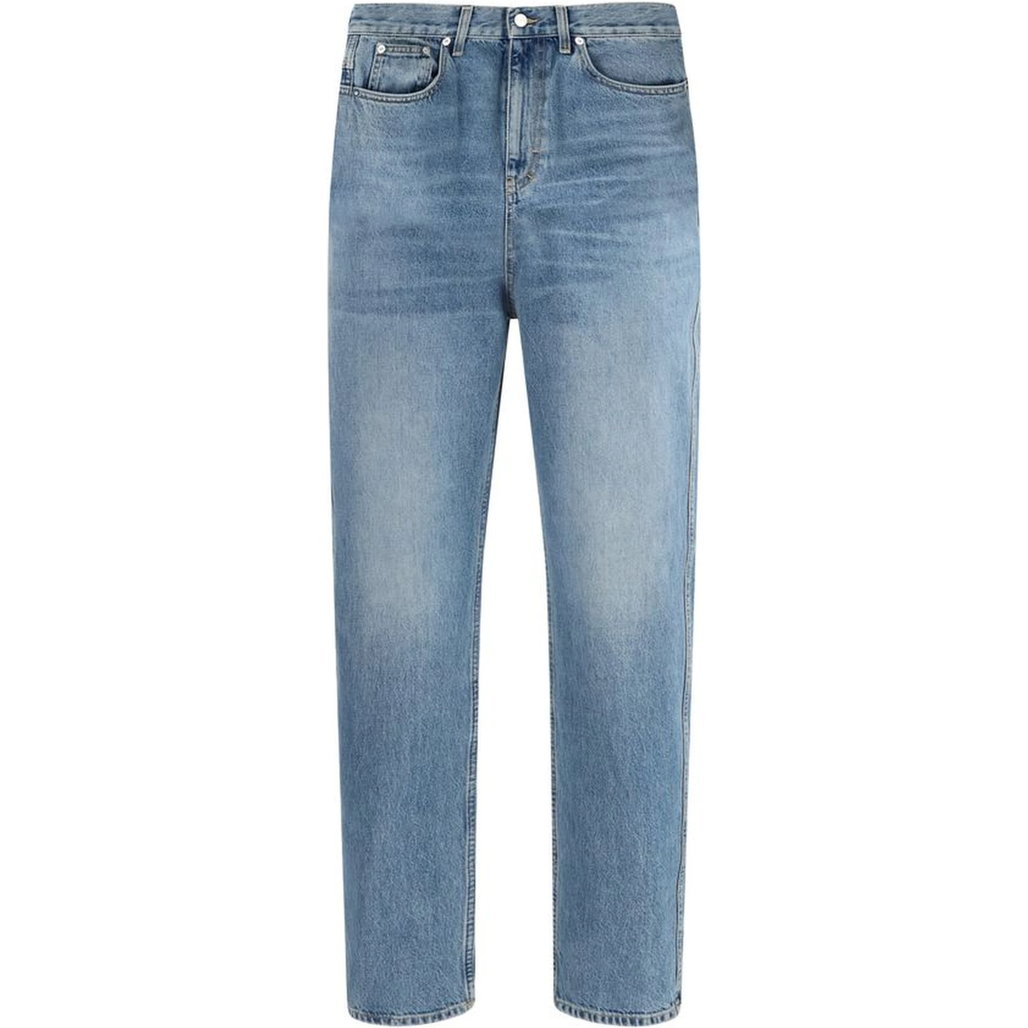 Light Blue Cotton Slim Fit Jeans