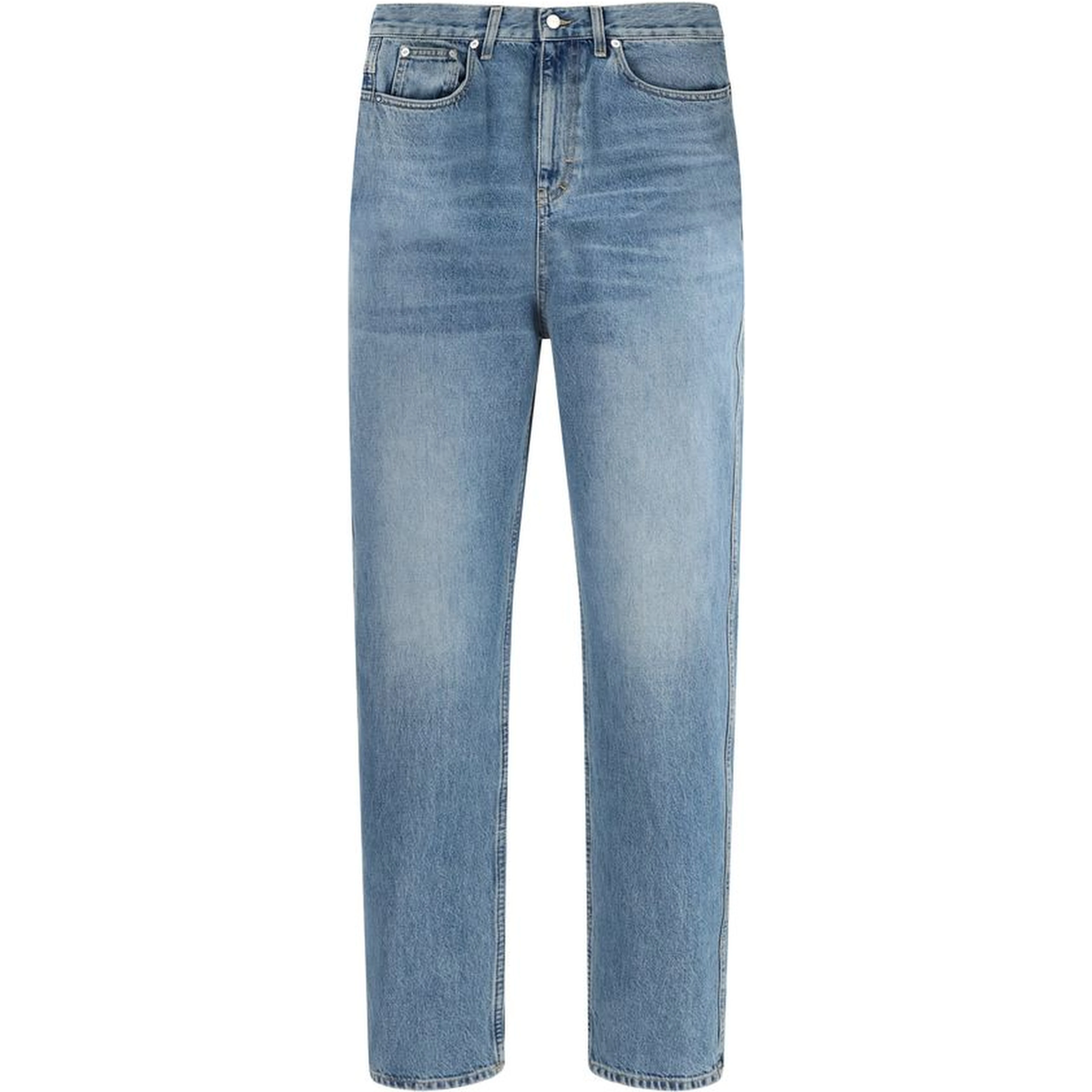 Light Blue Cotton Slim Fit Jeans