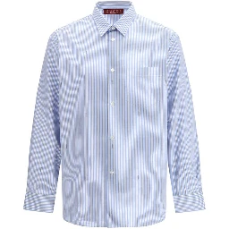 Light Blue Cotton Pattern Shirt
