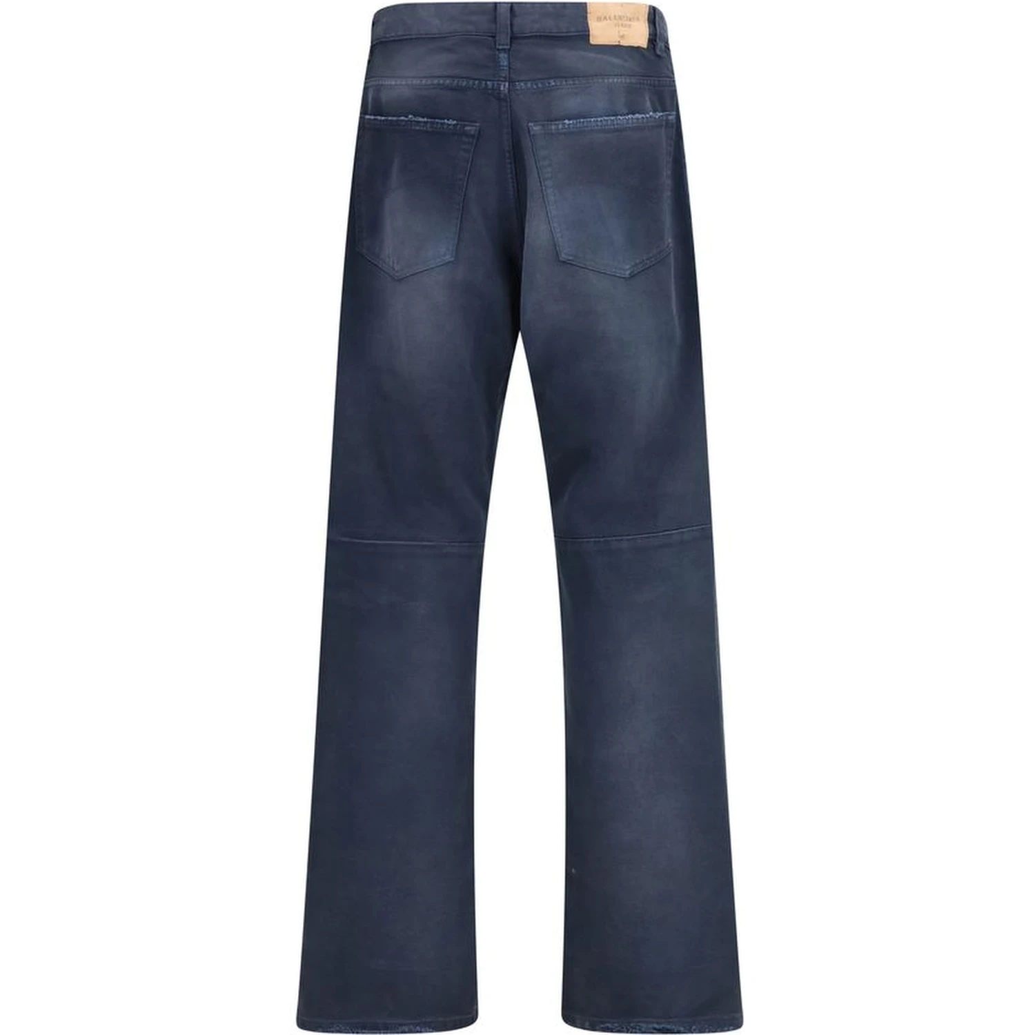 Blue Cotton Relaxed Fit Jeans