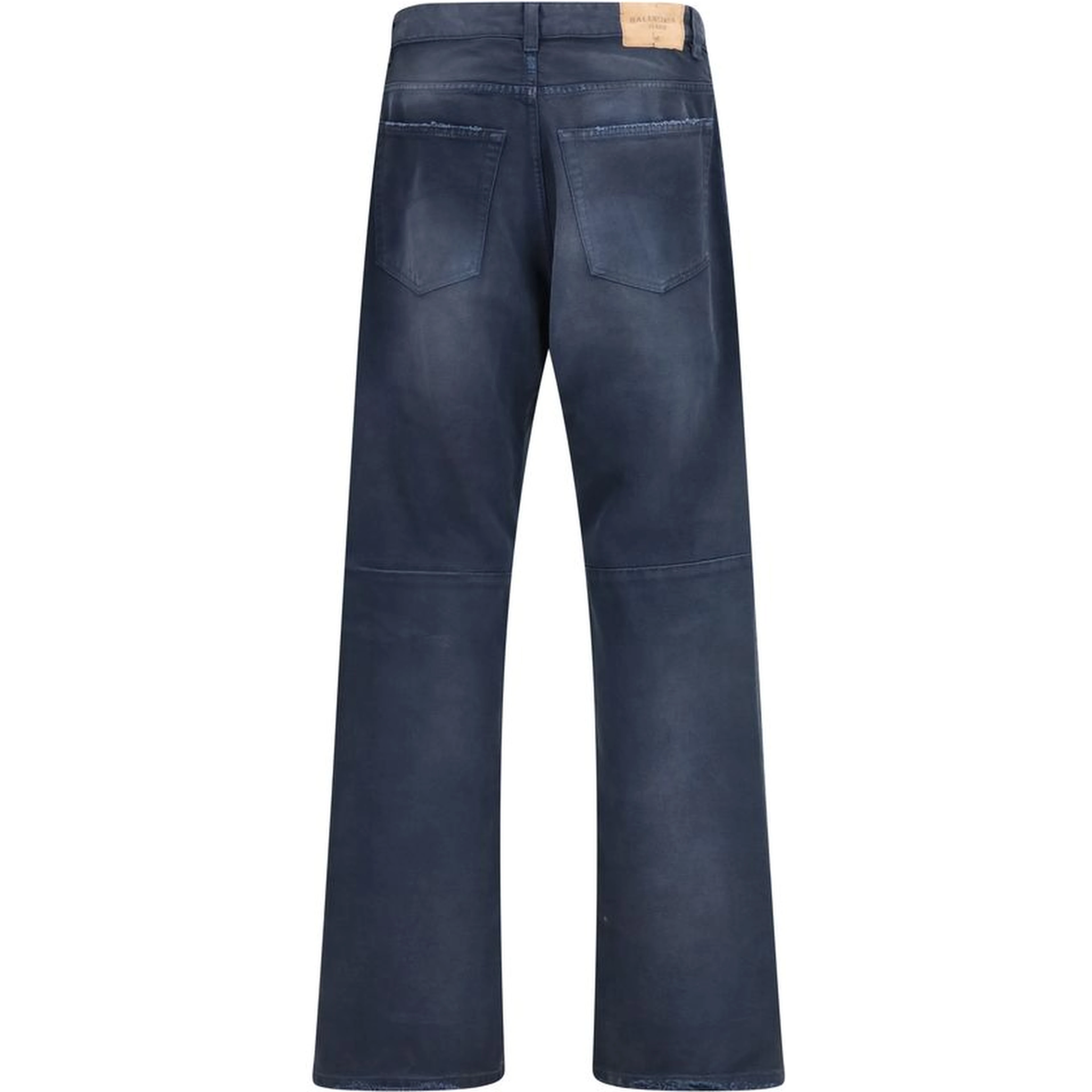 Blue Cotton Relaxed Fit Jeans