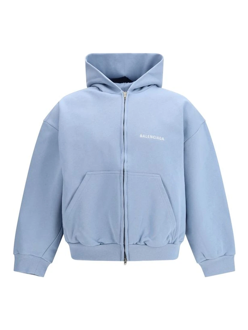 Light Blue Cotton Sweatshirt