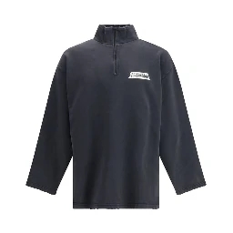 سويت شيرت قطني أسود