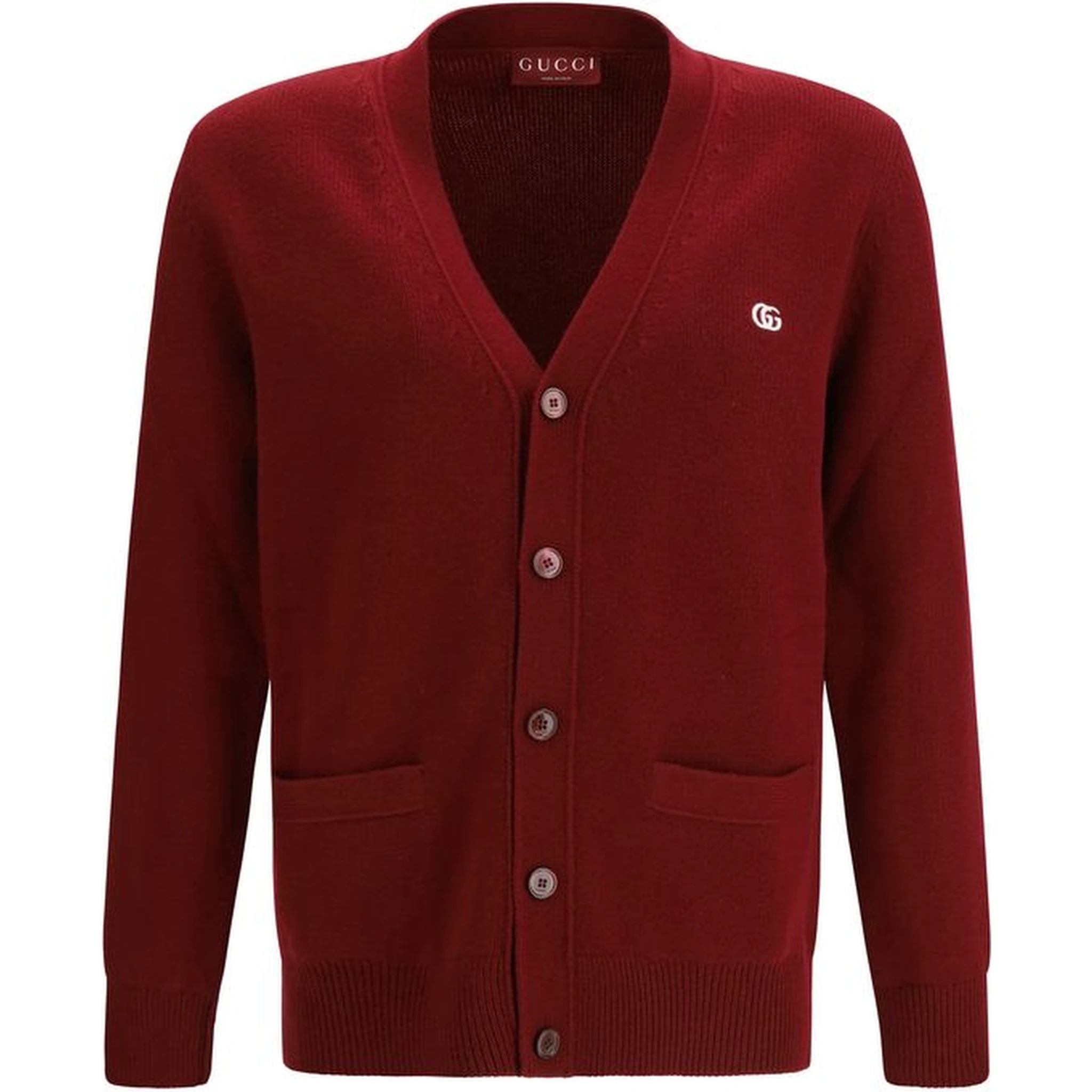 Bordeaux Wool Cardigan