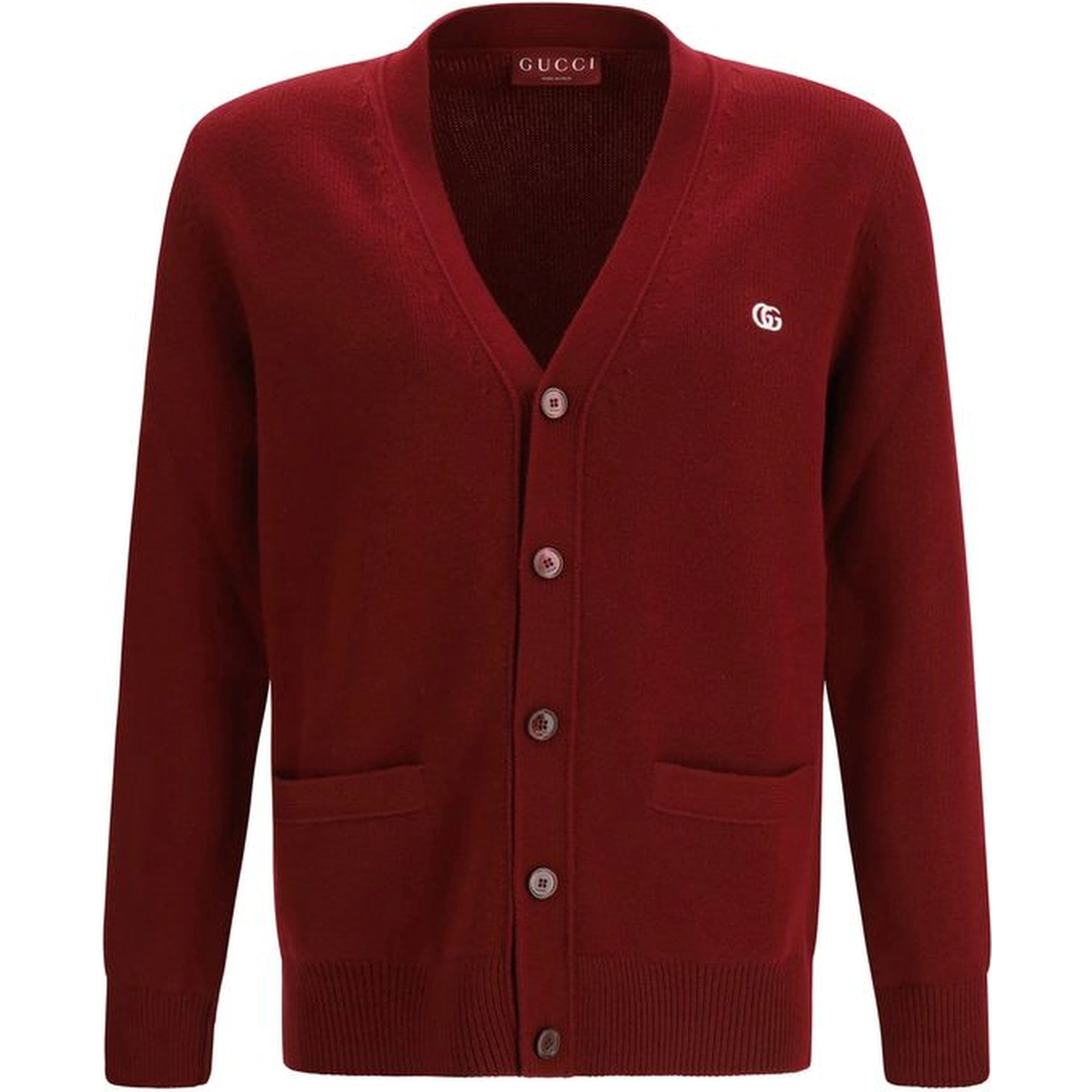 Bordeaux Wool Cardigan