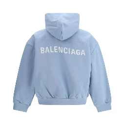 Light Blue Cotton Sweatshirt