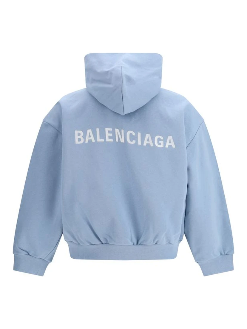 Light Blue Cotton Sweatshirt
